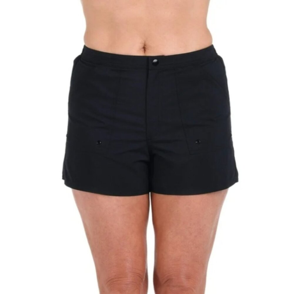 Maxine‎ of Hollywood Black Swim Shorts Size 16 NEW